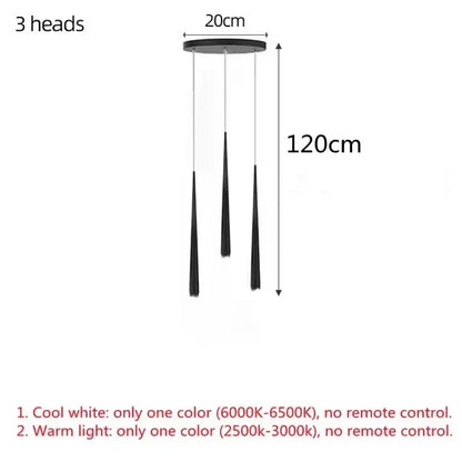 DecorBites™ LED Chandelier: Modern, Dimmable Ceiling Light for Living Room, Kitchen, Staircase