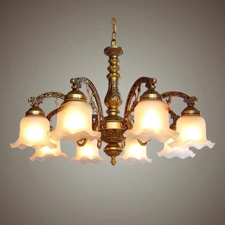 DecorBites™ Glass Shade Ceiling Chandelier for Dining Room Kitchen Island Lights