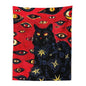 Cat Coven Witchcraft Tapestry by Decobites - Bohemian Wall Art for Aesthetic Room Decor