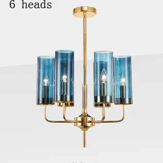 DecorBites™ Glass Chandelier: Elegant Nordic Design Hanging Lamp for Kitchen Island, Restaurant, and Home