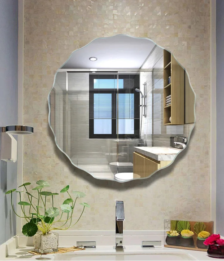 DecorBites™ Heart-shaped Acrylic Shatterproof Wall Mirror Decor for Bedroom, Living Room