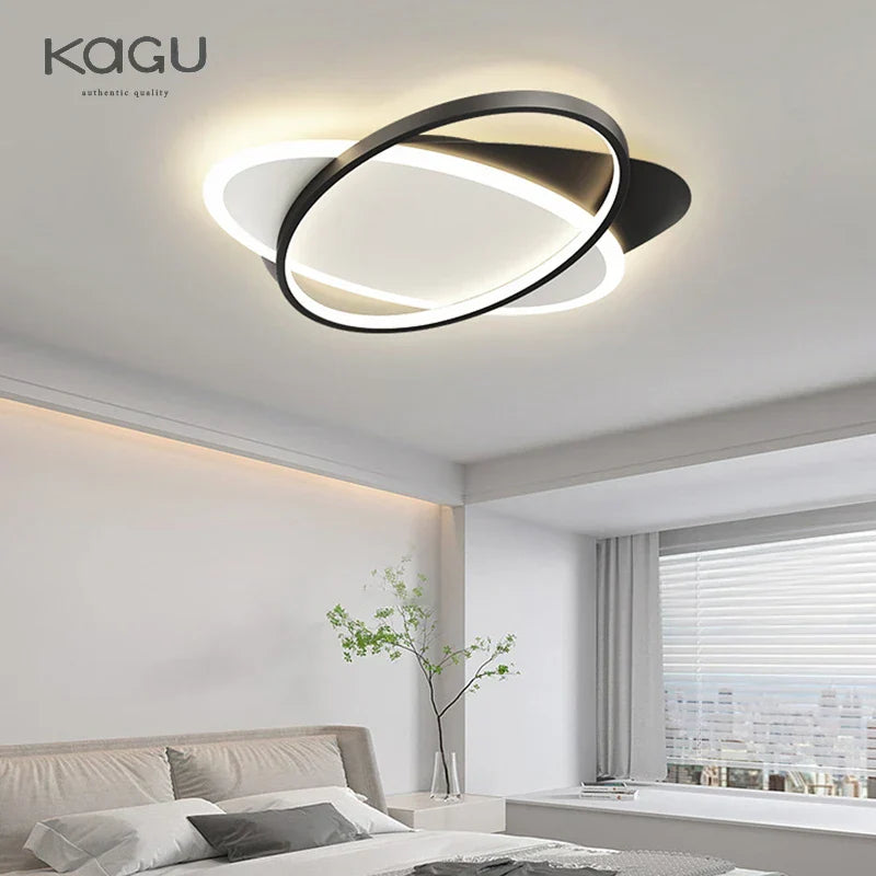 Decorbites™ LED-Kronleuchter: Schwarz-weiß moderne Beleuchtung für Wohn- und Arbeitszimmer Leuchte