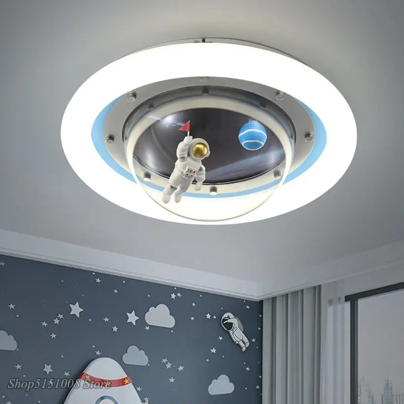 DecorBites™ Astronaut Spaceman Planet Kids Room Ceiling Lamp