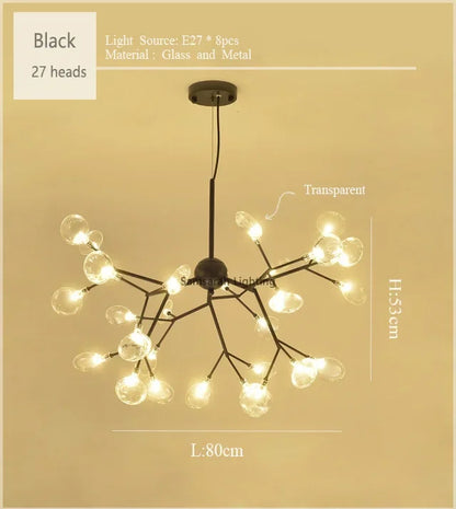Lámpara de araña LED Nordic Firefly 2024 DecorBites™ - Ideal para sala de estar, dormitorio y comedor