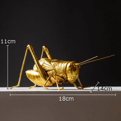 DecorBites™ Golden Honeybee Insect Statue Desk Decoration for Living Room