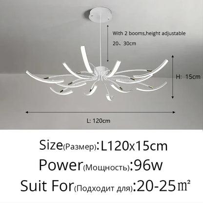 DecorBites™ LED Chandeliers for Modern Living Room Bedroom Study Kitchen Lighting