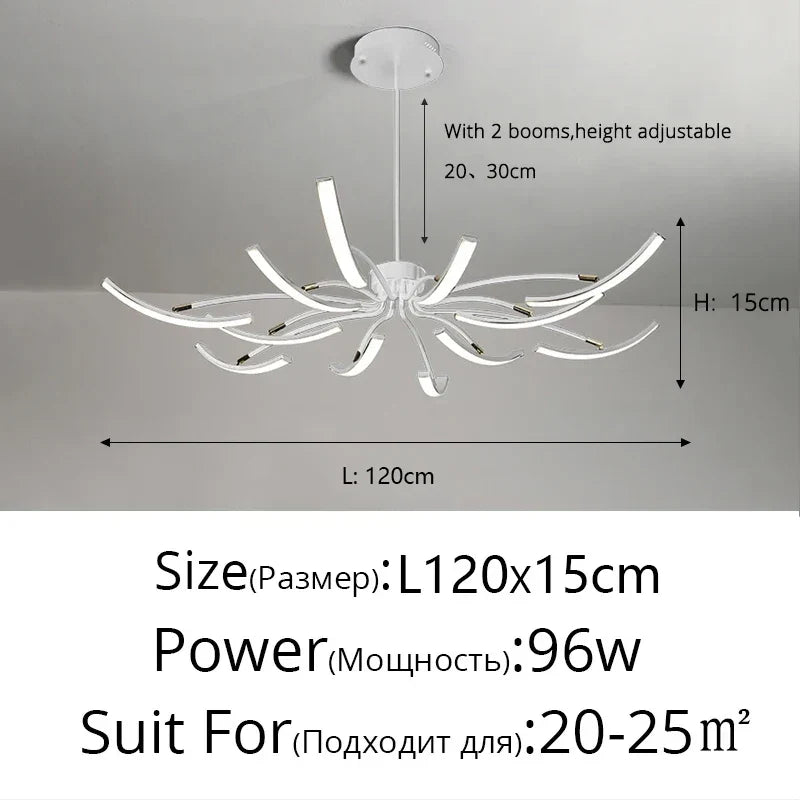 Decorbites™ LED-Kronleuchter für modernes Wohnzimmer, Schlafzimmer, Arbeitszimmer und Küchenbeleuchtung