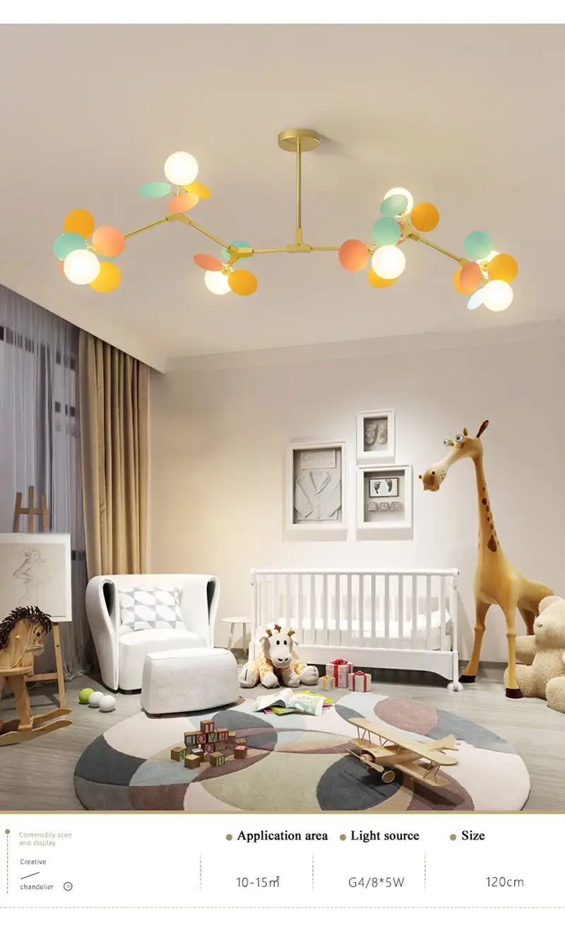 Decorbites™ Bunter LED-Zweiglampen-Kronleuchter für Schlafzimmer-Wohnzimmer