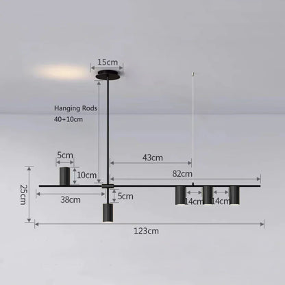 DecorBites™ Black Chandelier Pendant Lights for Dining Table, Kitchen, Living Room