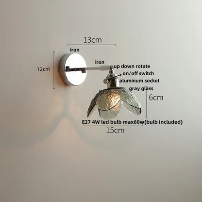 Aplique de pared LED de cristal DecorBites™ – Lámpara de noche moderna de estilo nórdico para salón