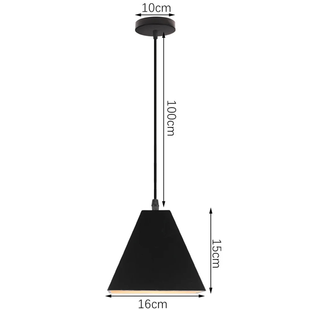 DecorBites™ Black Aluminium Modern Pendant Light for Living Room Dining Table Decor
