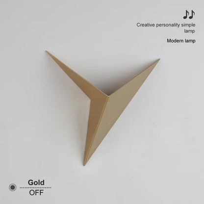 DecorBites™ Elegant Triangular LED Wall Lamp for Bedroom Study Hotel Room