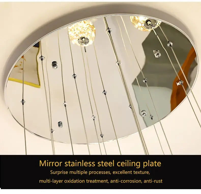 Spiral Crystal Ball Chandelier Light - Free Shipping
