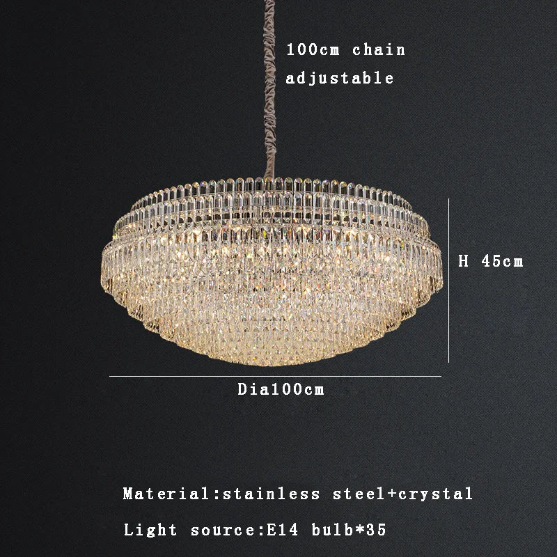 DecorBites™ Crystal Chandelier Lights 2025: Luxury Modern Room Decoration