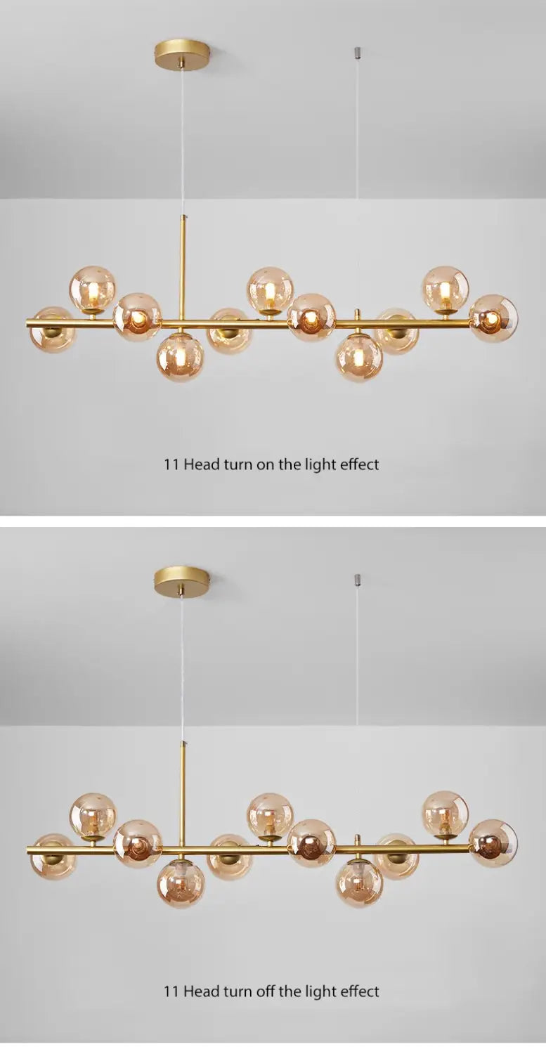 Decorbites™ 9-Licht Moderner Schwarzer LED-Kronleuchter