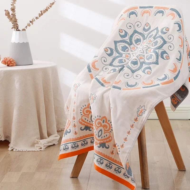 DecorBites™ Lions Bath Towel - Absorbent & Quick-Drying Cotton Towel for Adults & Kids