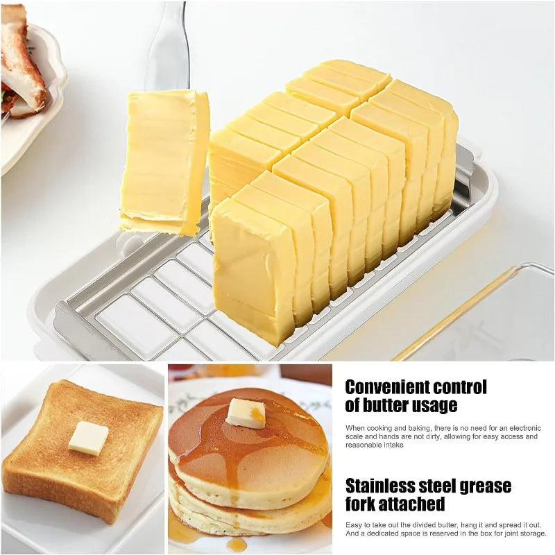 DecorBites™ Butter Slicer Cutter Box with Lid - Food Grade Kitchen Accessory