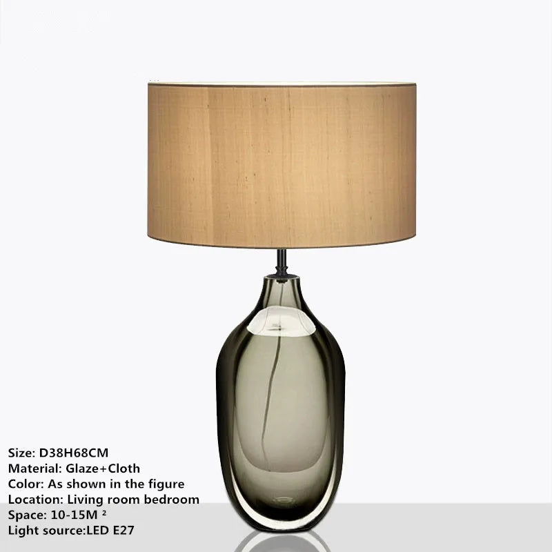 Decorbites™ Glas-Tischleuchte - Nordisches modernes Design für Wohnzimmer, Schlafzimmer, Hotel