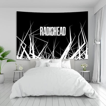 Decobites Radioheads Album Tapestry Music Art Poster Fabric Decoration, Rock Band Inspired Print