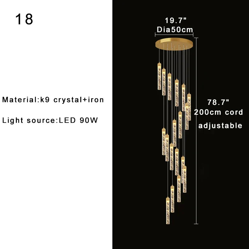 DecorBites™ High-ceiling Room Pendant Lights Adjustable Luxury Fixture
