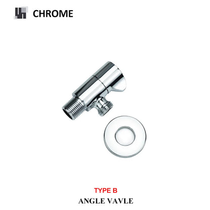 DecorBites™ Brushed Gold Solid Brass Bathroom Angled Dual Outlet Toilet Filling Valve