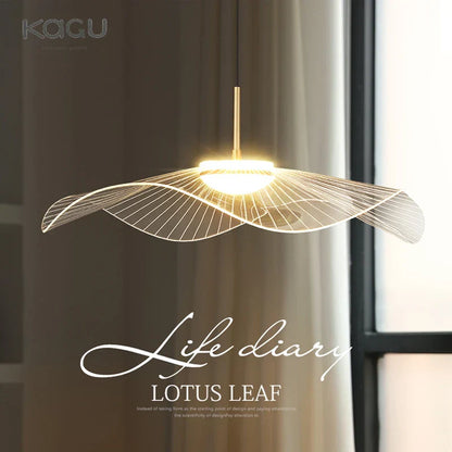 DecorBites™ Lotus Leaf Hat Chandelier: Modern Fashion for Living Room & Bedroom
