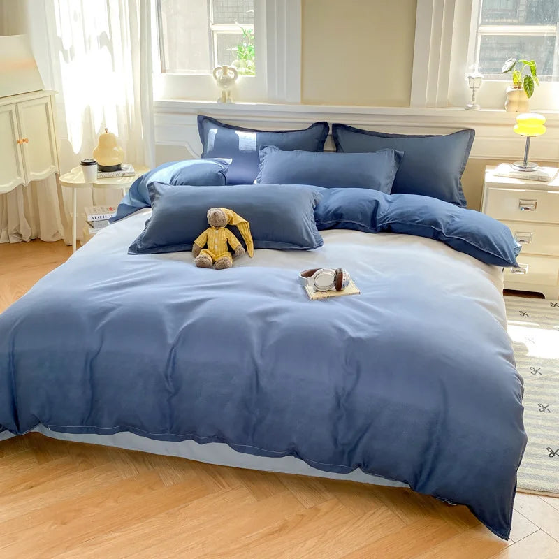 DecorBites™ Checkerboard Pattern Duvet Cover Set - Stylish and Cozy Bedding Kit for Bedroom