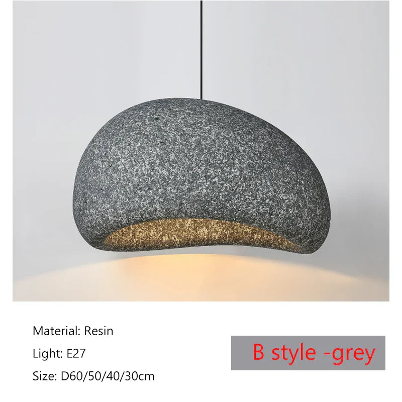 DecorBites™ Japanese Wabi Sabi LED Pendant Lamp Modern Simple Living Room Bedroom Chandelier