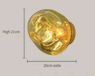 DecorBites™ Lava Glass Wall Lamp: Nordic Design for Home Decor, Living Room, Bedroom