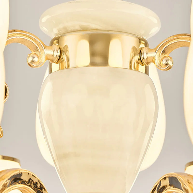 DecorBites™ Jade Pendant Lamp: European Luxury for Living Room, Villa, Dining Room, Bedroom