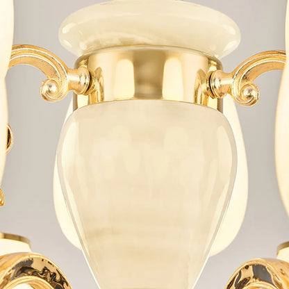 DecorBites™ Jade Pendant Lamp: European Luxury for Living Room, Villa, Dining Room, Bedroom