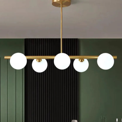 DecorBites™ Gold Glass Ball LED Pendant Light for Kitchen Dining Room Lighting