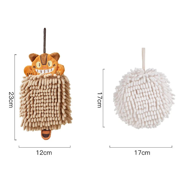DecorBites™ Cat Kitchen Hand Towel Microfiber Chenille Super Absorbent Quick-dry Home Towel
