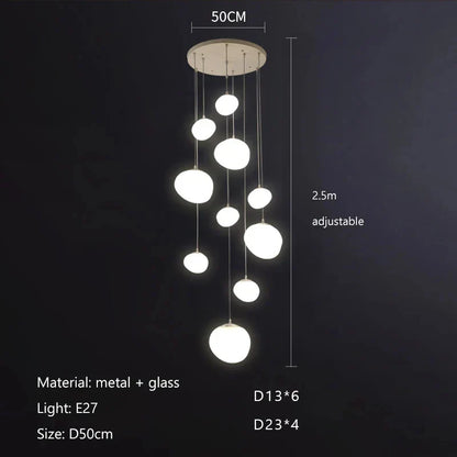 DecorBites™ Gregg Glass Pendant Light: Stylish LED Hanging Lamp for Dining Kitchen LOFT.