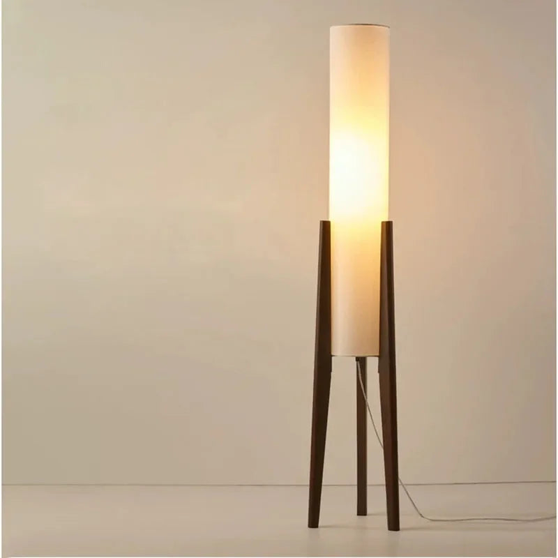 Decorbites™ Japanisches Holz-Bodenleuchte Vintage LED für Retro-Wohnzimmer, Schlafzimmer, Arbeitszimmer