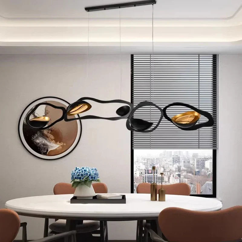 Silver Modern Pendant Light 200cm Dimmable