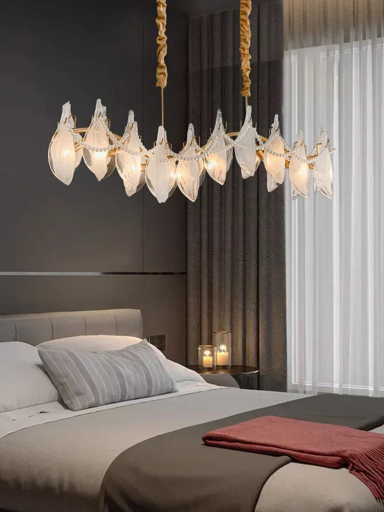 DecorBites™ Cloud Mist Glass Chandelier with G9 Light Source - Luxury Home Decoration
