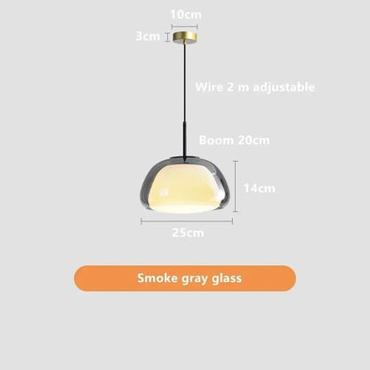 Lámpara colgante DecorBites™ de cristal con diseño minimalista y lujoso para el salón