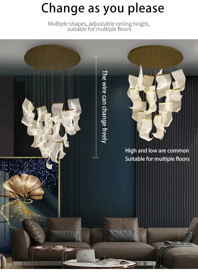 DecorBites™ LED Ceiling Chandelier for Modern Home