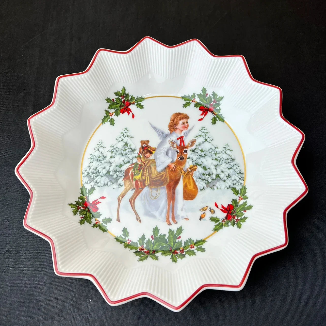 DecorBites™ Christmas Dinnerware Set: Plates, Tray, Mugs, Bowls, and Dishes
