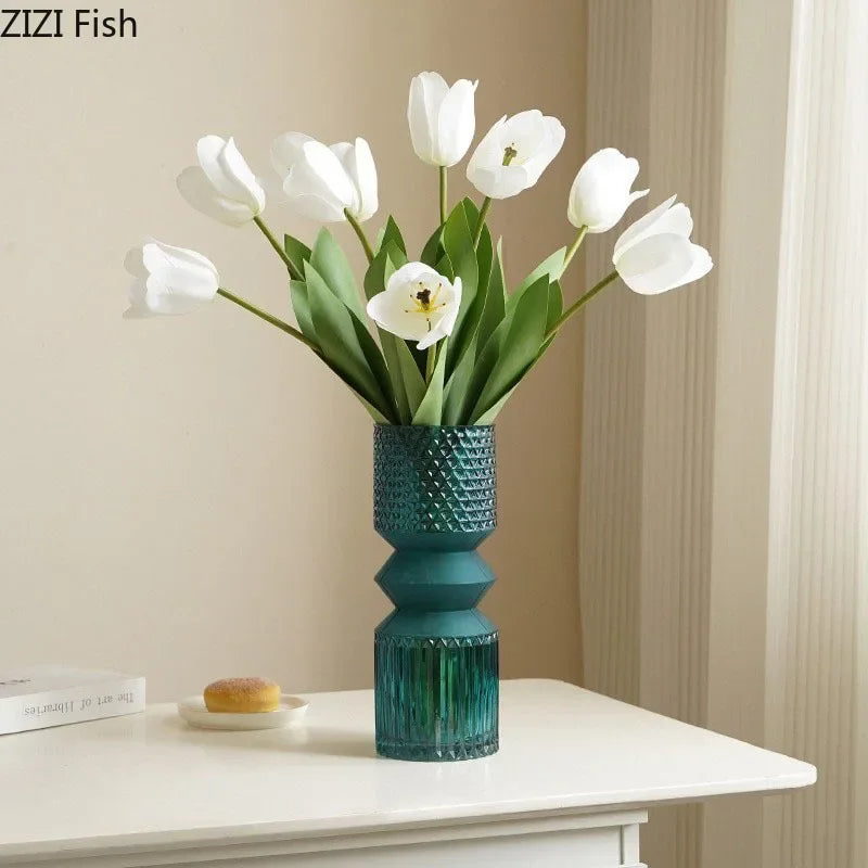 Jarrón de cristal transparente DecorBites™ para arreglos florales hidropónicos