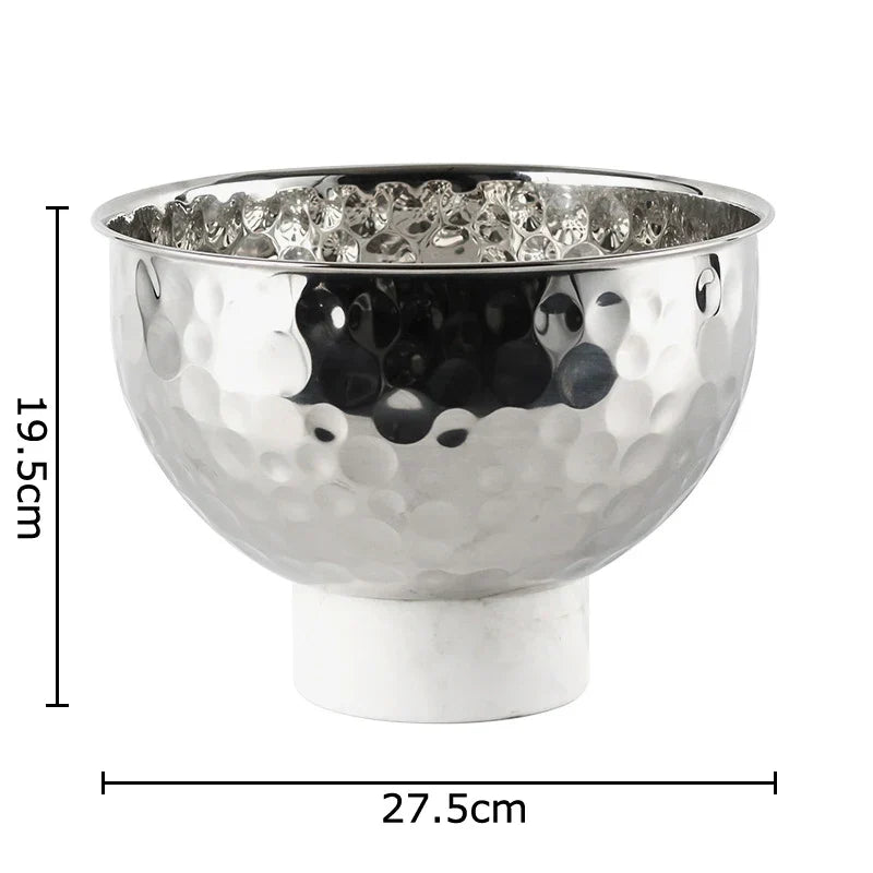 DecorBites™ Hammer Pattern Fruits Bowl: Elegant Storage Tray for Snacks, Nuts, and Desserts at Home