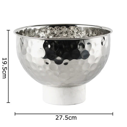 DecorBites™ Hammer Pattern Fruits Bowl: Elegant Storage Tray for Snacks, Nuts, and Desserts at Home
