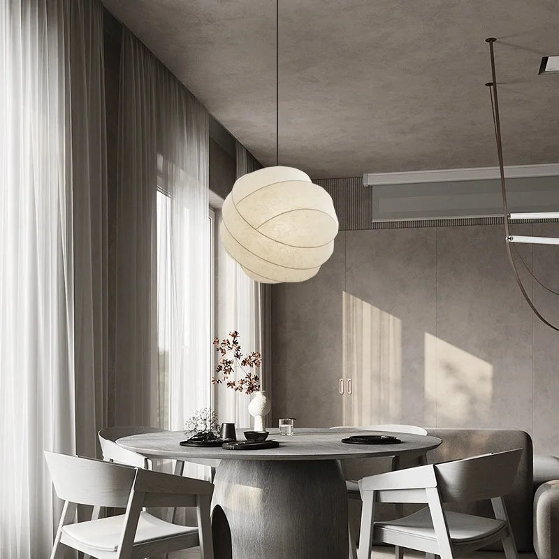 Silk Ball Pendant Light