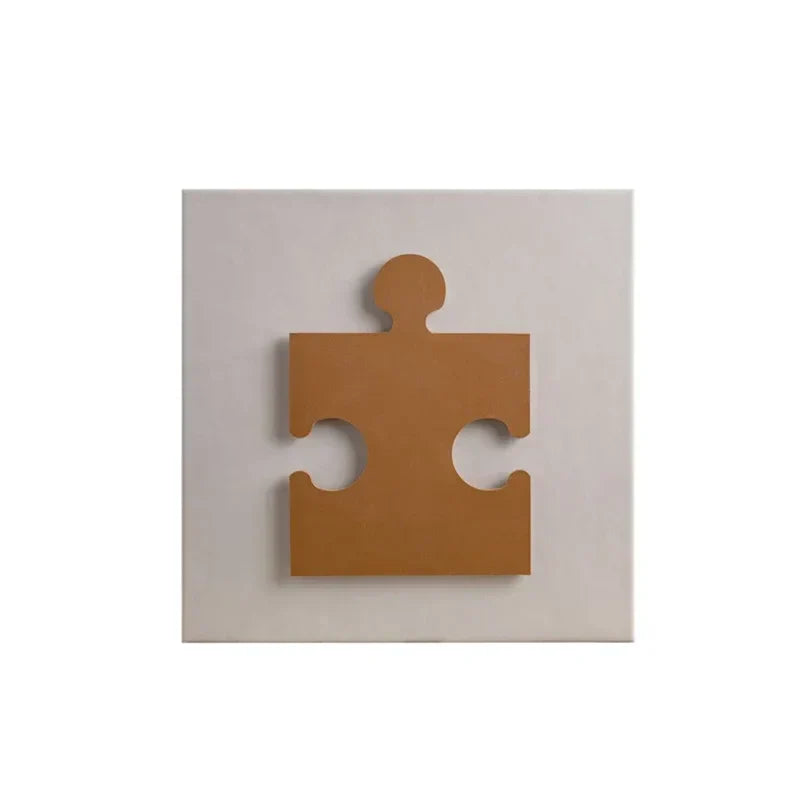 Cuadro colgante de tela dorada DecorBites™ Obra de arte abstracta moderna en relieve para pared