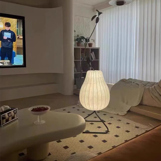 Lámpara de pie LED DecorBites™ con forma de pera para decoración e iluminación del hogar en sala de estar, dormitorio, comedor y estudio.