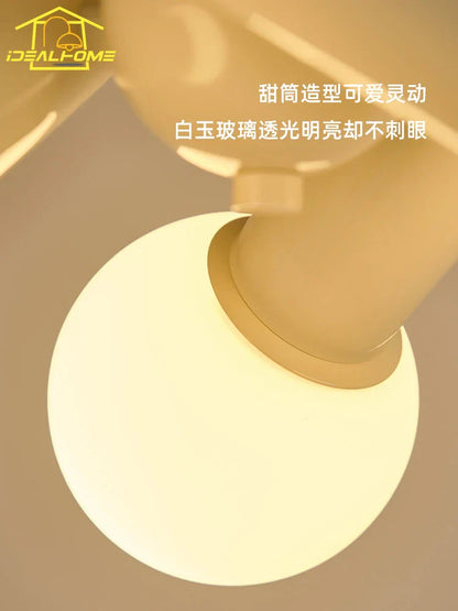 Lámpara de techo LED DecorBites™ Cream Wind: decoración moderna, cálida y sencilla para el hogar.