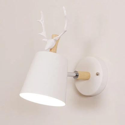 DecorBites™ LED Antlers Wall Lamp Wooden Nordic Vintage Modern Loft Bedroom Lighting E27