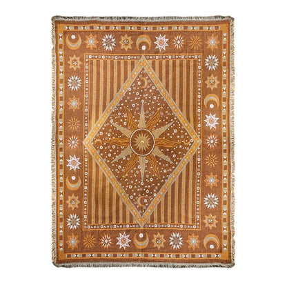 DecorBites™ Bohemian Classic Design Thread Blanket and Throw