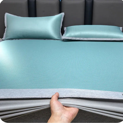 ملاءة DecorBites™ المبردة المصنوعة من قماش الجاكار: واقي مرتبة فردي لطيف على البشرة وجيد التهوية